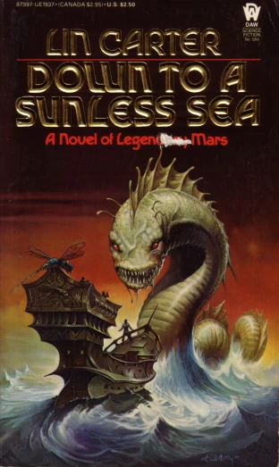 Down to a Sunless Sea (The Mysteries of Mars #4) by Lin Carter