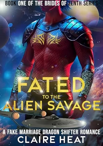 Fated to the Alien Savage: A Fake Marriage Dragon Shifter Romance (The Brides of Zenth #1) by Claire Heat