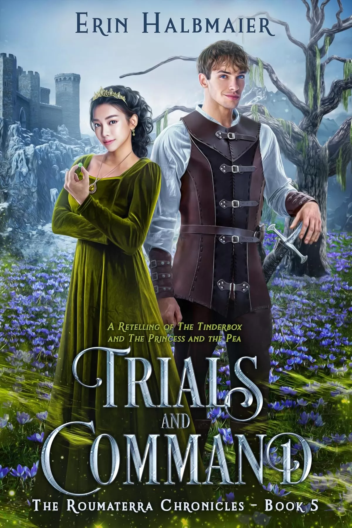 Trials and Command: A Retelling of The Tinderbox and The Princess and the Pea (The Roumaterra Chronicles #5) by Erin Halbmaier