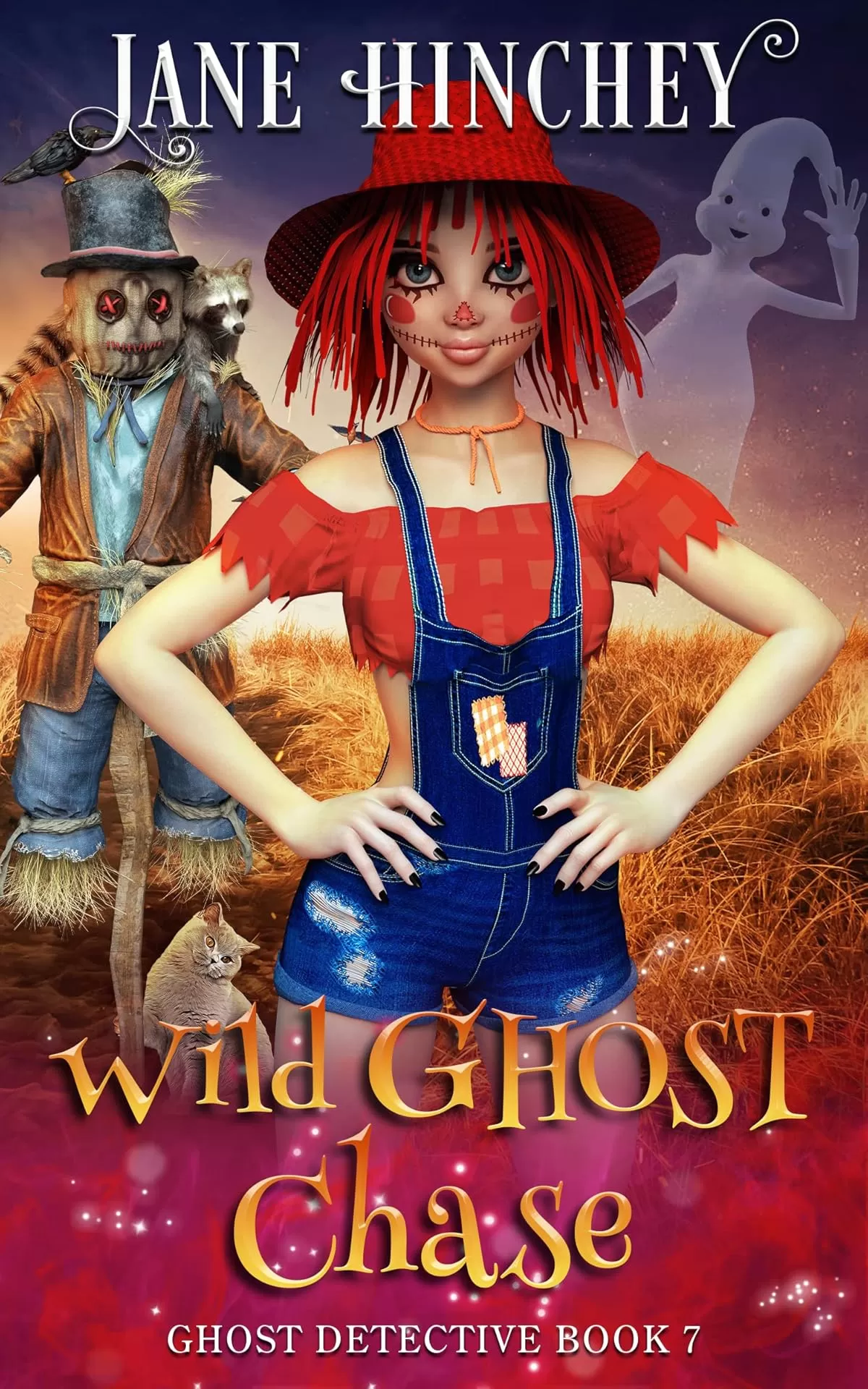 Wild Ghost Chase: A Paranormal Cozy Mystery Romance (Ghost Detective #7) by Jane Hinchey