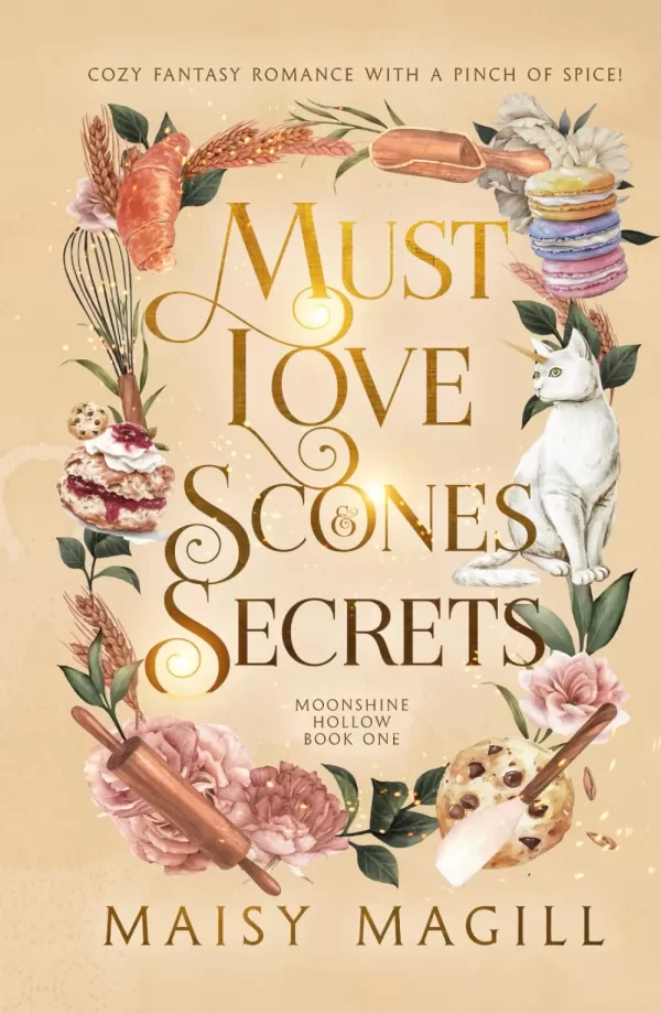 Must Love Scones and Secrets: A Cozy Fantasy Romance (Moonshine Hollow #1) by Maisy Magill