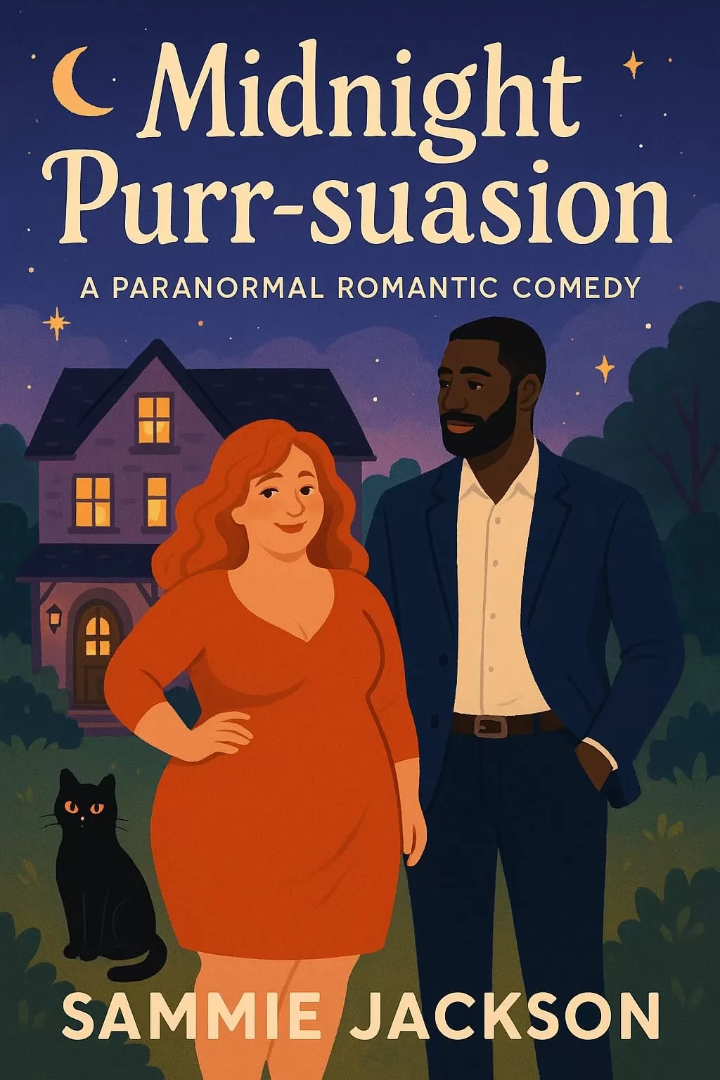 Midnight Purr-suasion: A Cozy Paranormal Rom-Com Novella (Moonriver Cove) by Sammie Jackson
