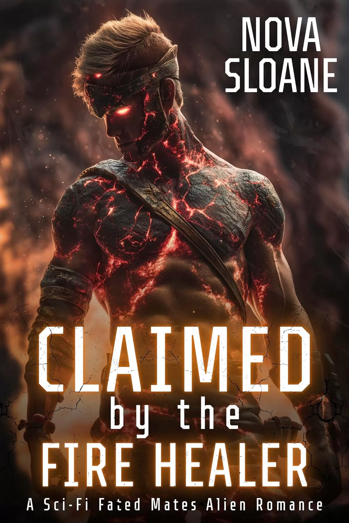 Claimed By The Fire Healer: A Sci-Fi Fated Mates Alien Romance (Mated To The Moltherra #4) by Nova Sloane