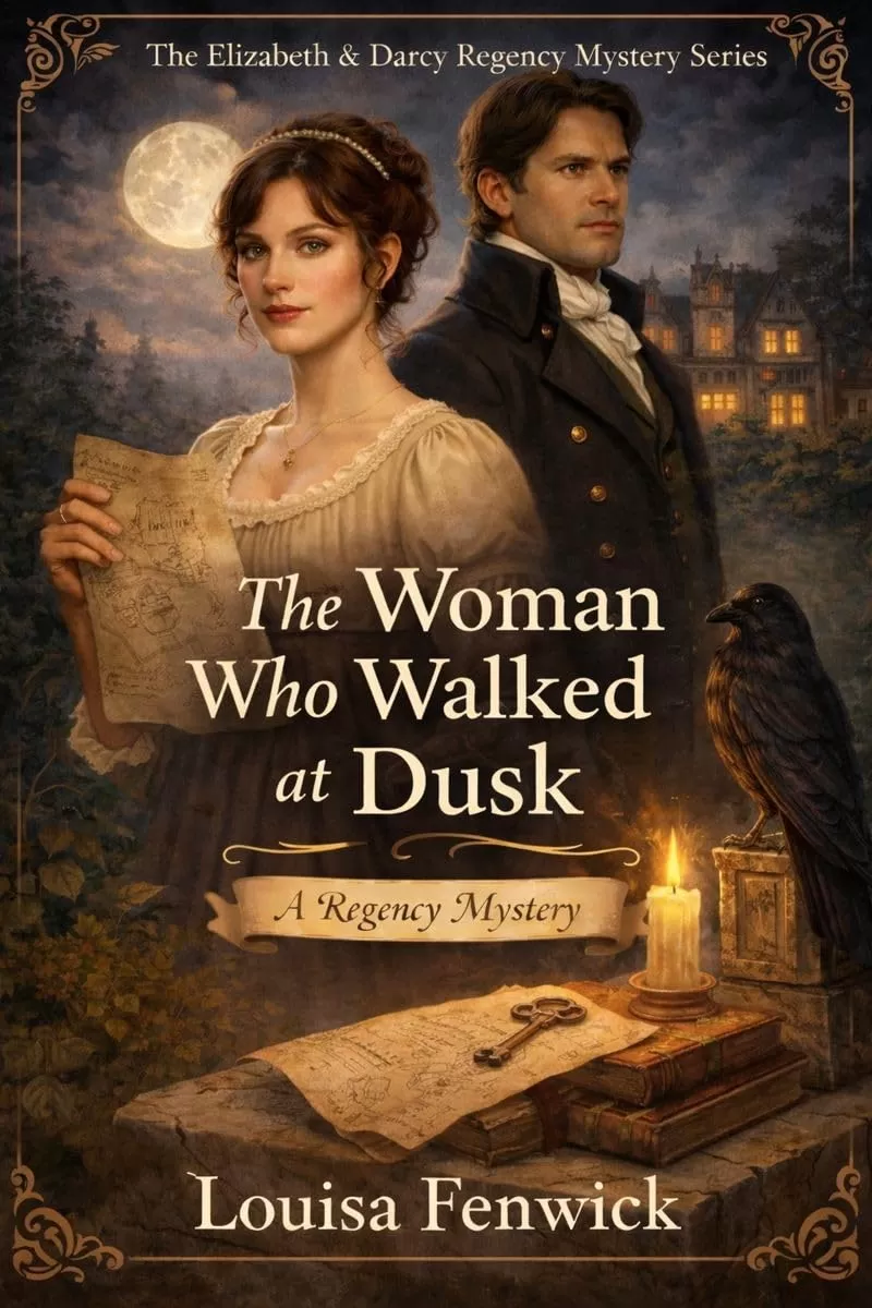 The Woman Who Walked at Dusk (Elizabeth & Darcy Regency Mystery Series #4) by Louisa Fenwick