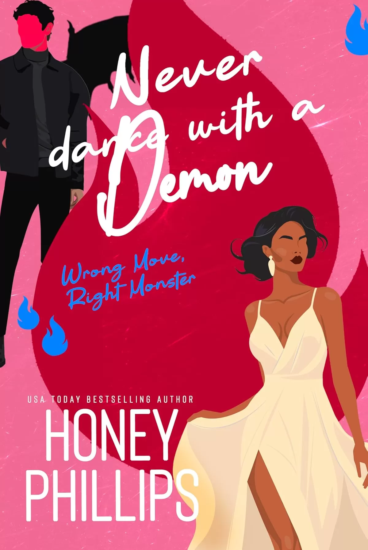 Never Dance with a Demon: A Cozy Monster Romance (Wrong Move, Right Monster #3) by Honey Phillips
