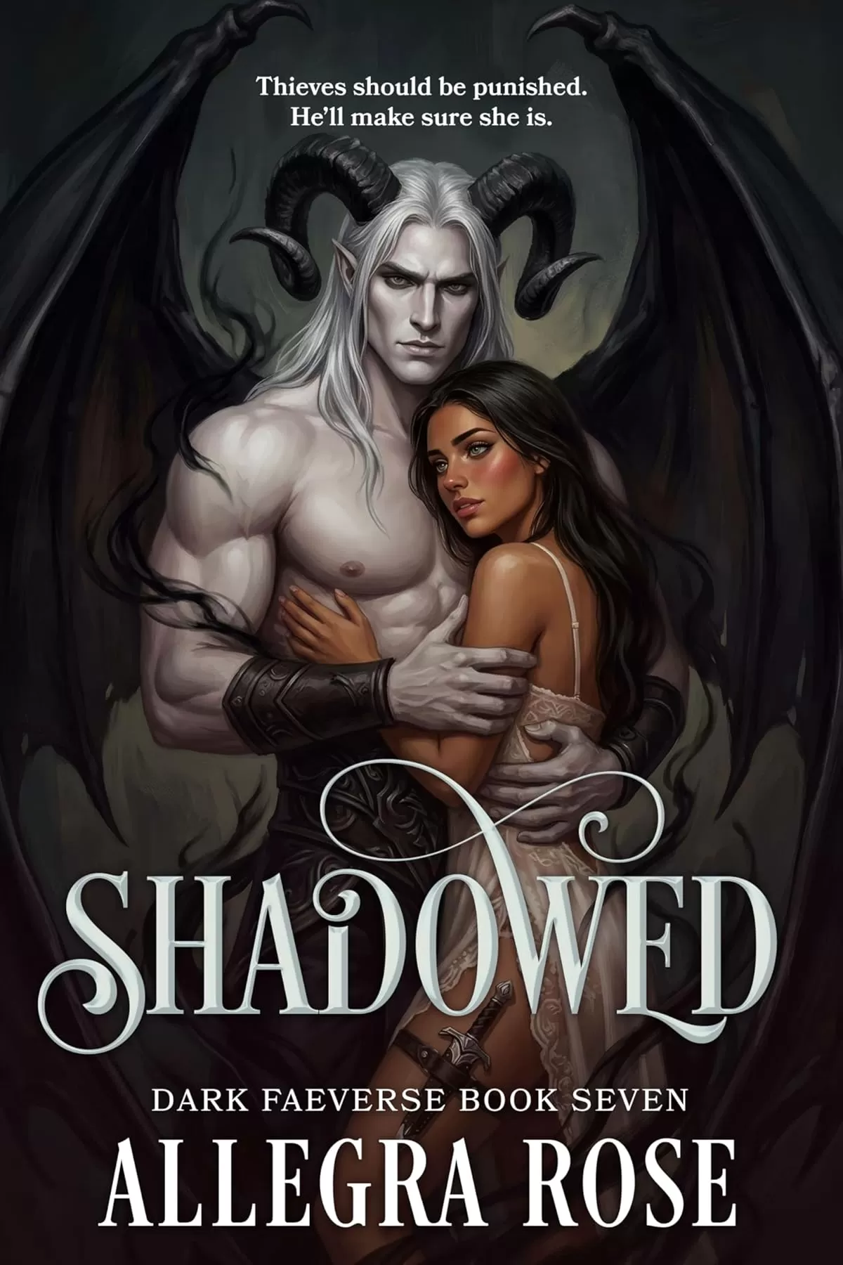 SHADOWED: Dark Omegaverse Romantasy (Dark Faeverse #7) by Allegra Rose