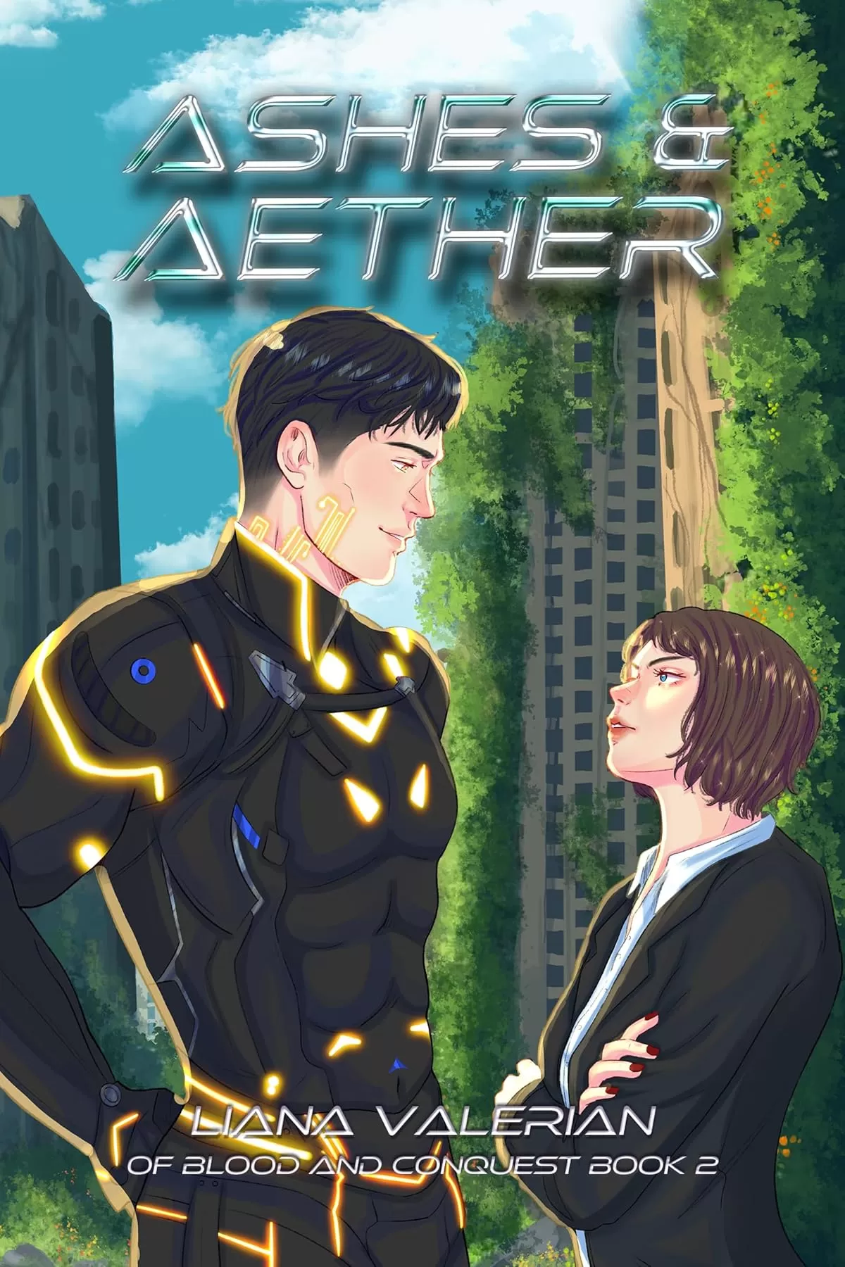 Ashes & Aether: A Clash to Craving Alien Romance (Of Blood and Conquest #2) by Liana Valerian