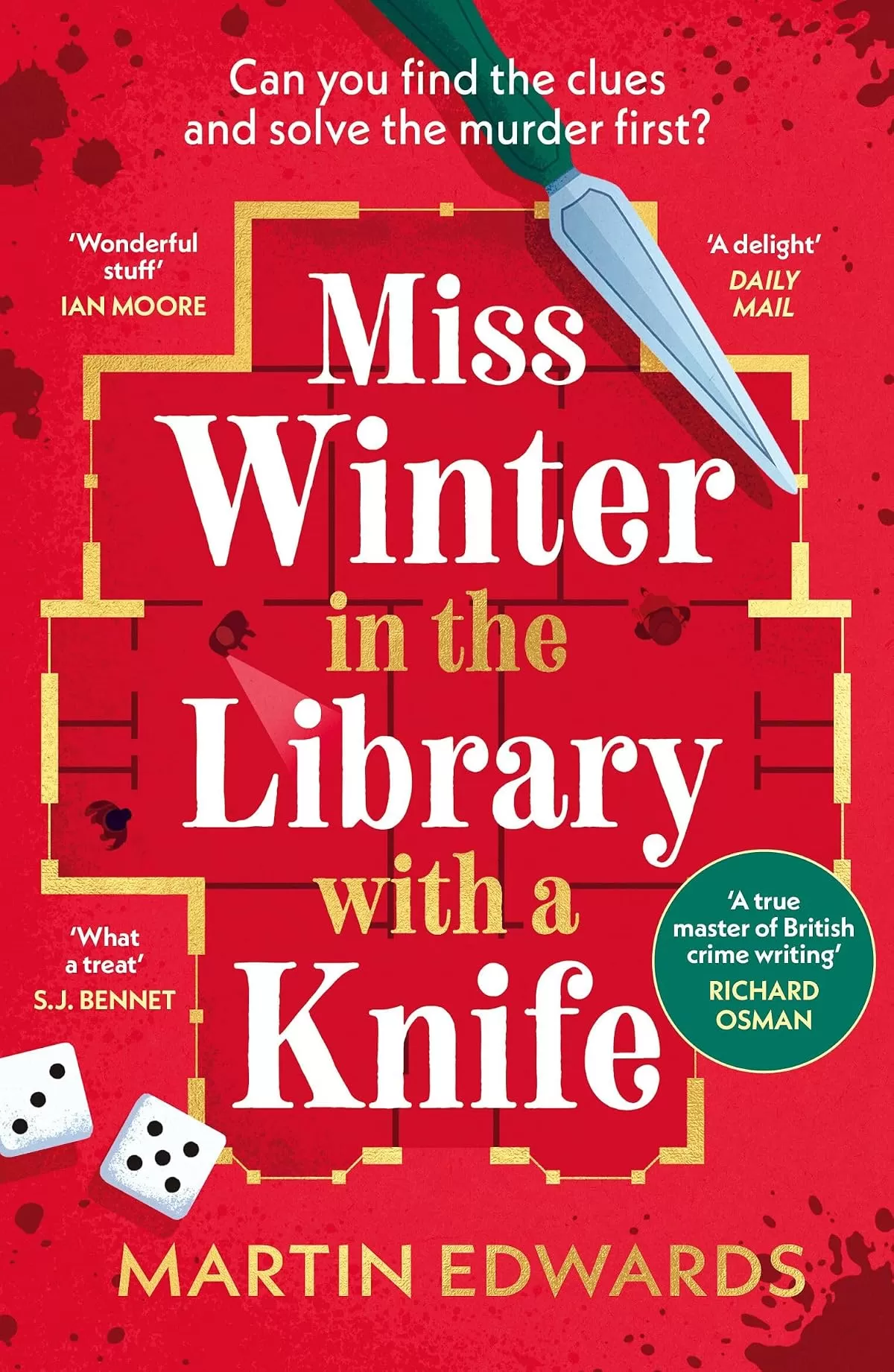 Miss Winter in the Library with a Knife by Martin Edwards