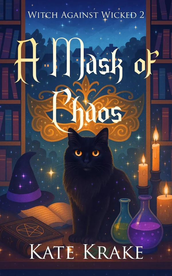 A Mask of Chaos: A Witchy Quirky Small-Town Fantasy With a Spell of Trouble (Witch Against Wicked #2) by Kate Krake