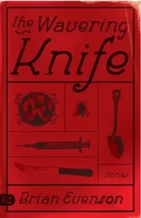 The Wavering Knife