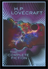 H. P. Lovecraft: The Complete Fiction