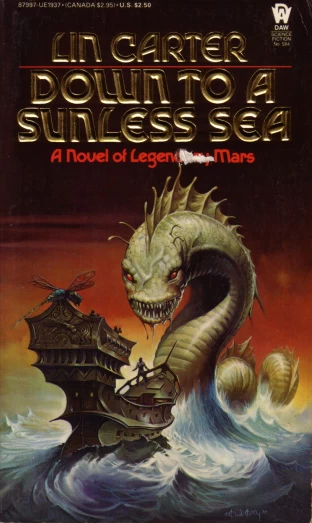 Down to a Sunless Sea (The Mysteries of Mars #4) - Lin Carter